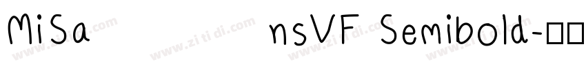 MiSansVF Semibold字体转换